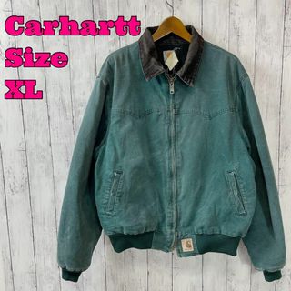 激レア 90s Carhartt 企業刺繍ロゴ サンタフェジャケット XL