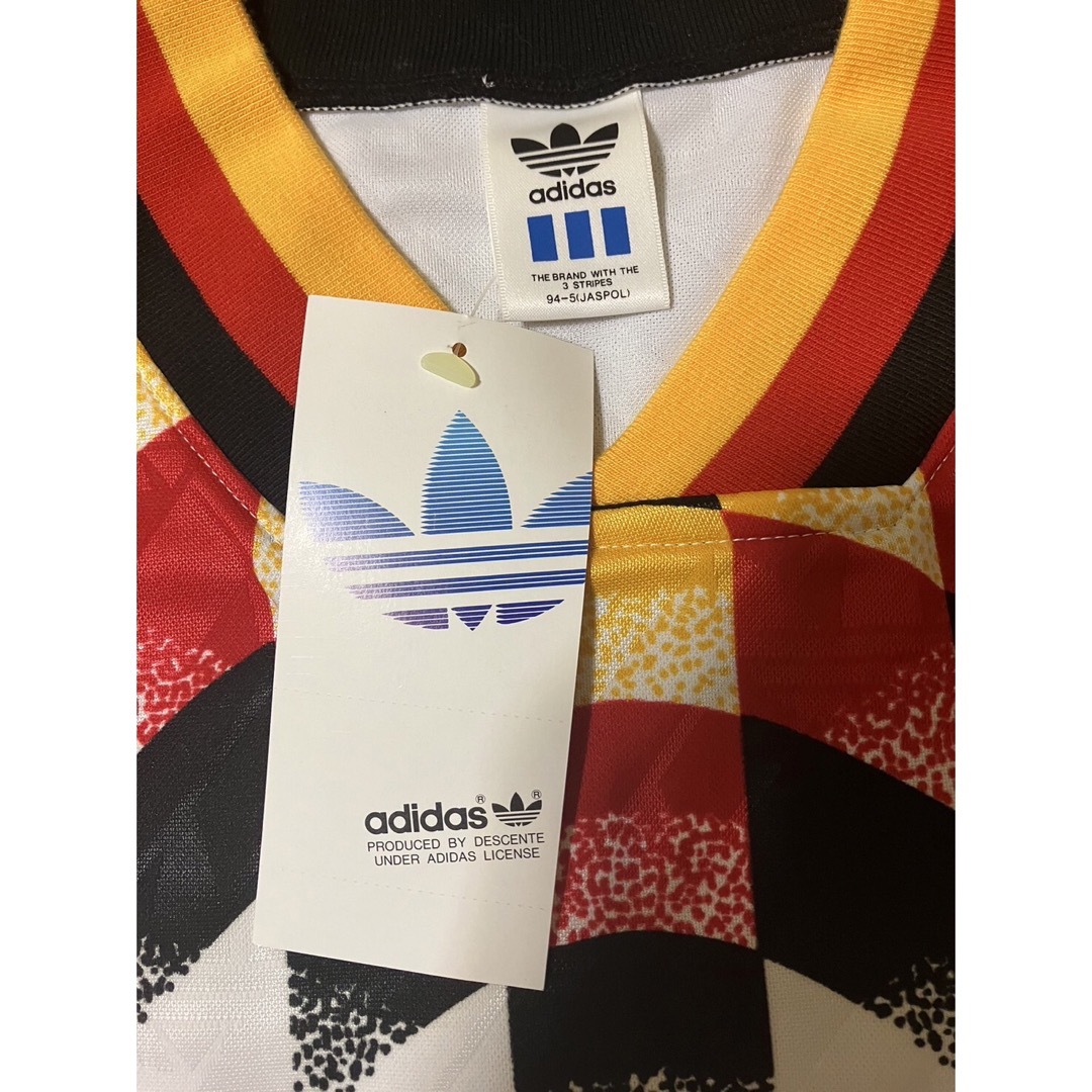 激レア】90s ドイツ代表 サッカーゲームシャツ adidas デサント製-mwf