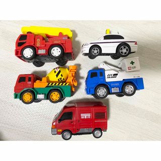 タカラトミー(Takara Tomy)の《美品》はたらく車　5個セット　トミカ(電車のおもちゃ/車)