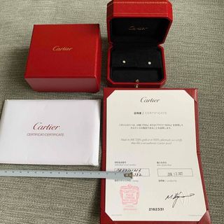 カルティエ(Cartier)の週末限定値下げ！カルティエダムールイヤリングXS ホワイトゴールド(ピアス)