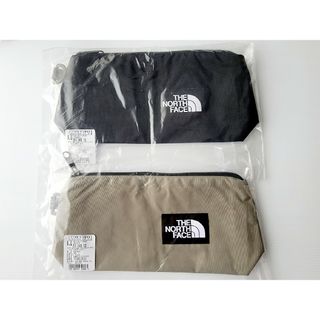 ザノースフェイス(THE NORTH FACE)のノースフェイス ミニマルチポーチ NG2PN01 ブラック&カーキ 2個セット(ポーチ)