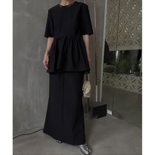 アメリヴィンテージ(Ameri VINTAGE)のMEDI PEPLUM SET UP DRESS(ロングワンピース/マキシワンピース)