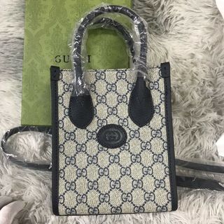 Gucci - 値下げGUCCI⭐︎ インターロッキングG ミニ トートバッグ 男女