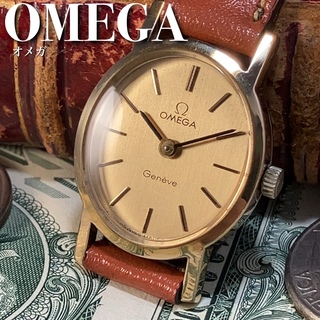 オメガ(OMEGA)のOH済オーバーホール済オメガOMEGAアンティークウォッチ手巻きレディース腕時計(腕時計)
