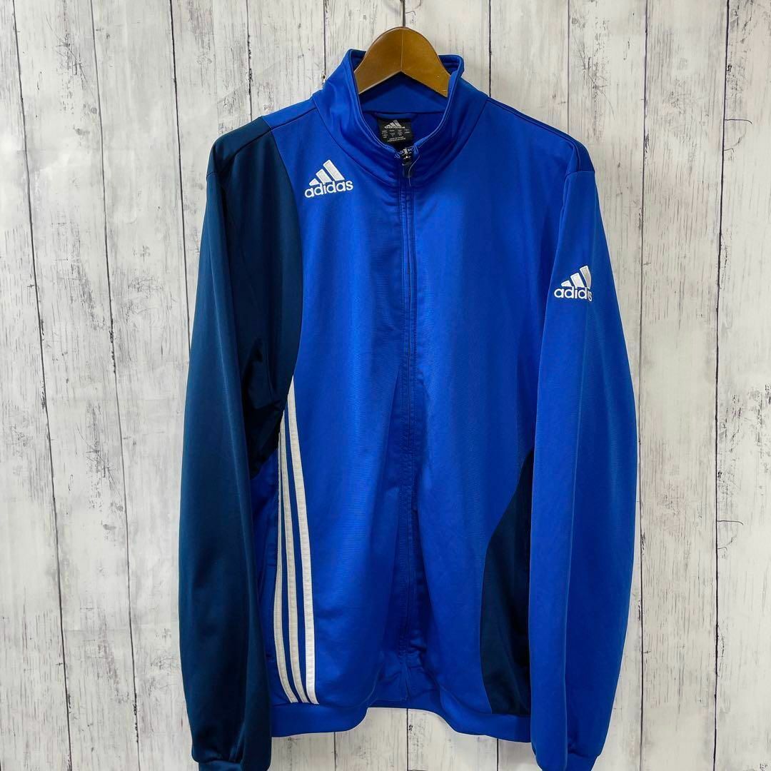 80’s adidas アディダス　バイカラー　トラックジャケット　ネイビー