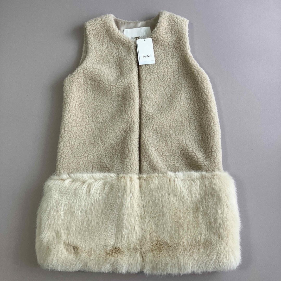 新品タグ付き】Baybee combination fur vest ベージュ - ベスト/ジレ