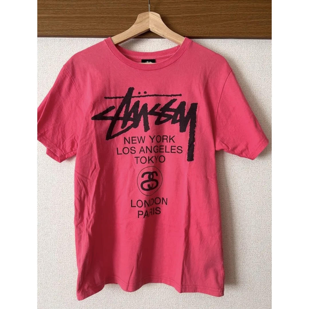 STUSSY(ステューシー)のSTUSSYtシャツ　ピンク メンズのトップス(Tシャツ/カットソー(半袖/袖なし))の商品写真