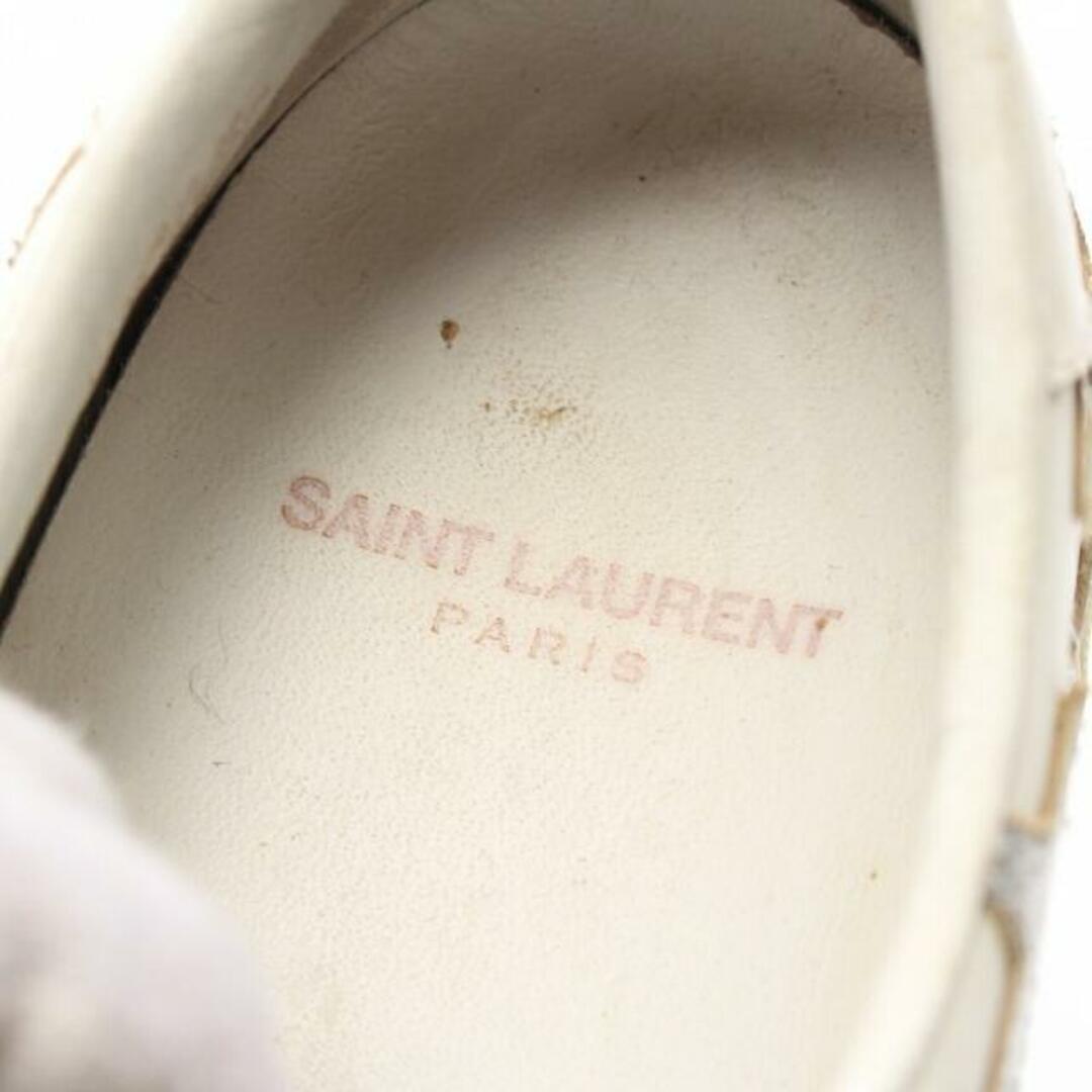 Saint Laurent - TRAINERS スニーカー レザー オフホワイト シルバー