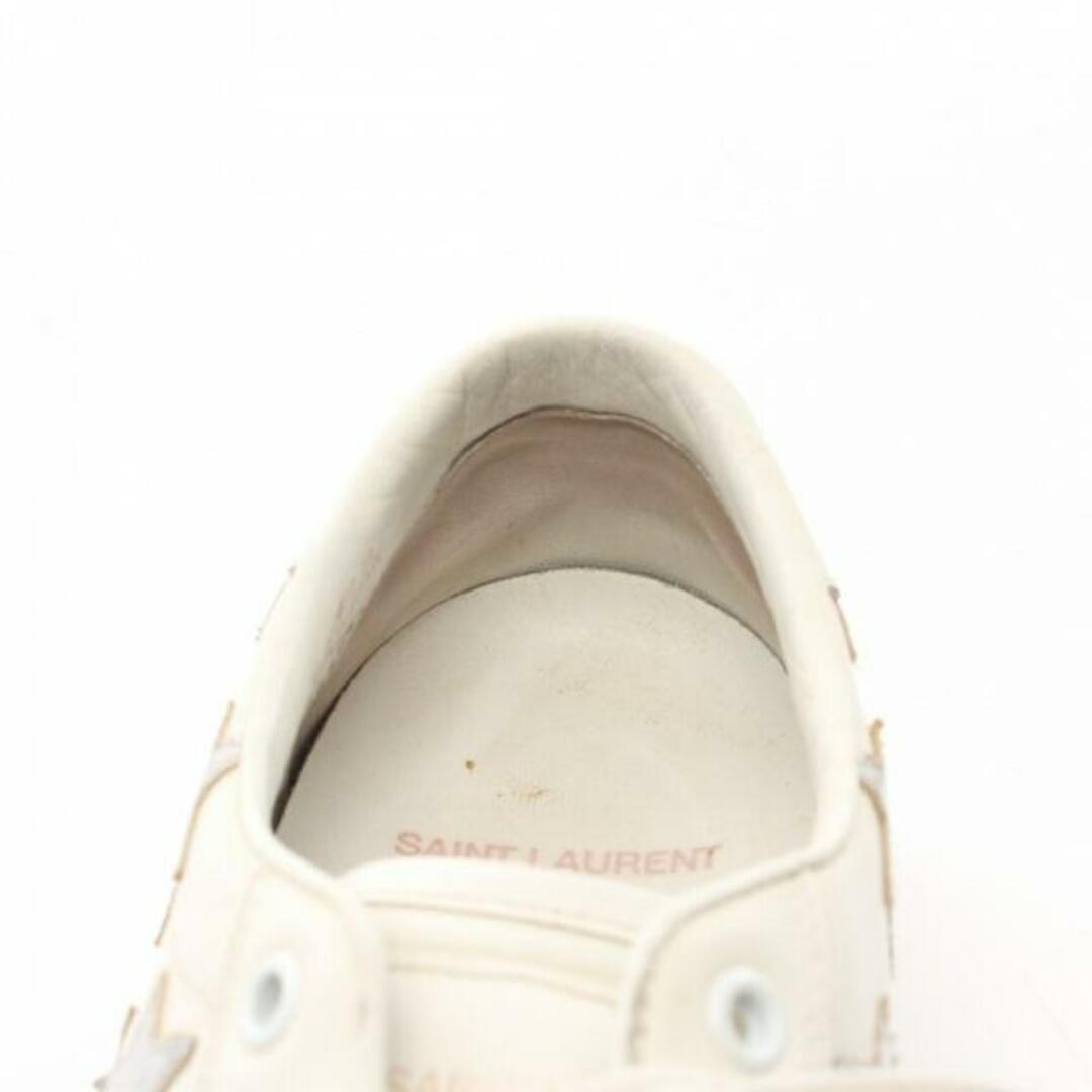 Saint Laurent - TRAINERS スニーカー レザー オフホワイト シルバー