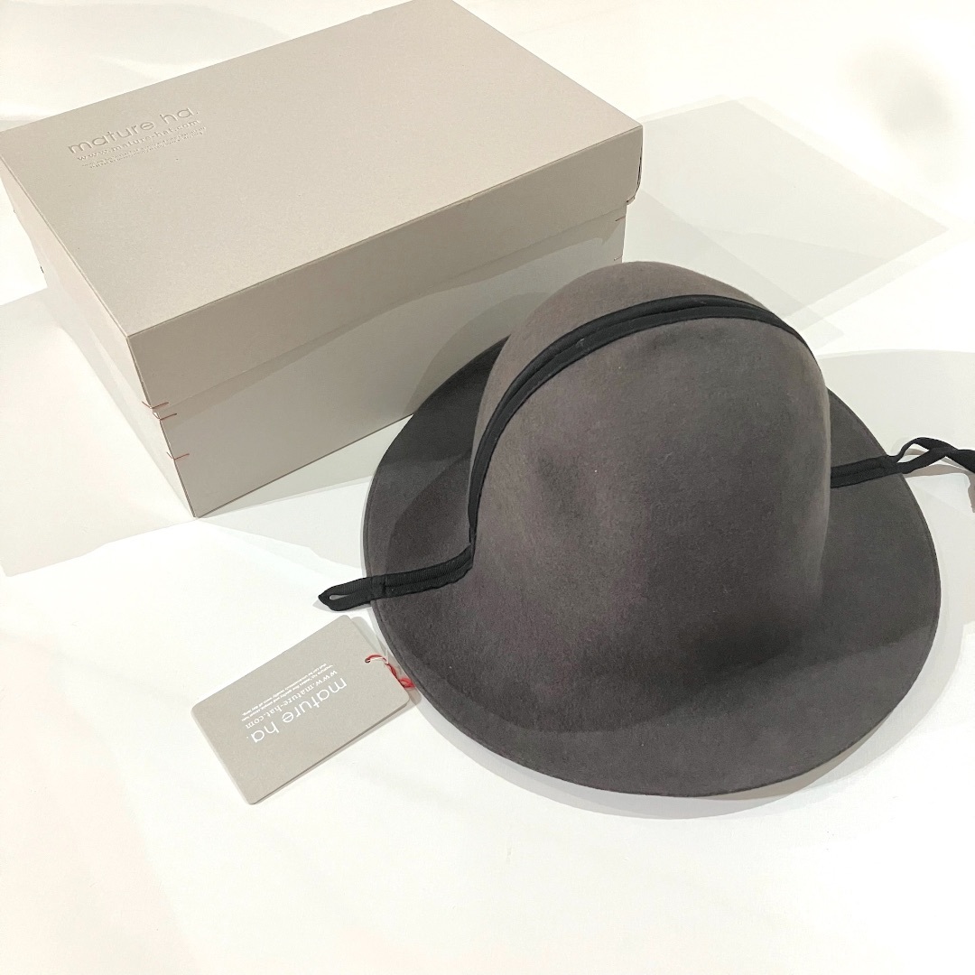 mature ha.(マチュア)の新品 MATURE HA マチュアーハ ウール folding hat HAT  レディースの帽子(ハット)の商品写真