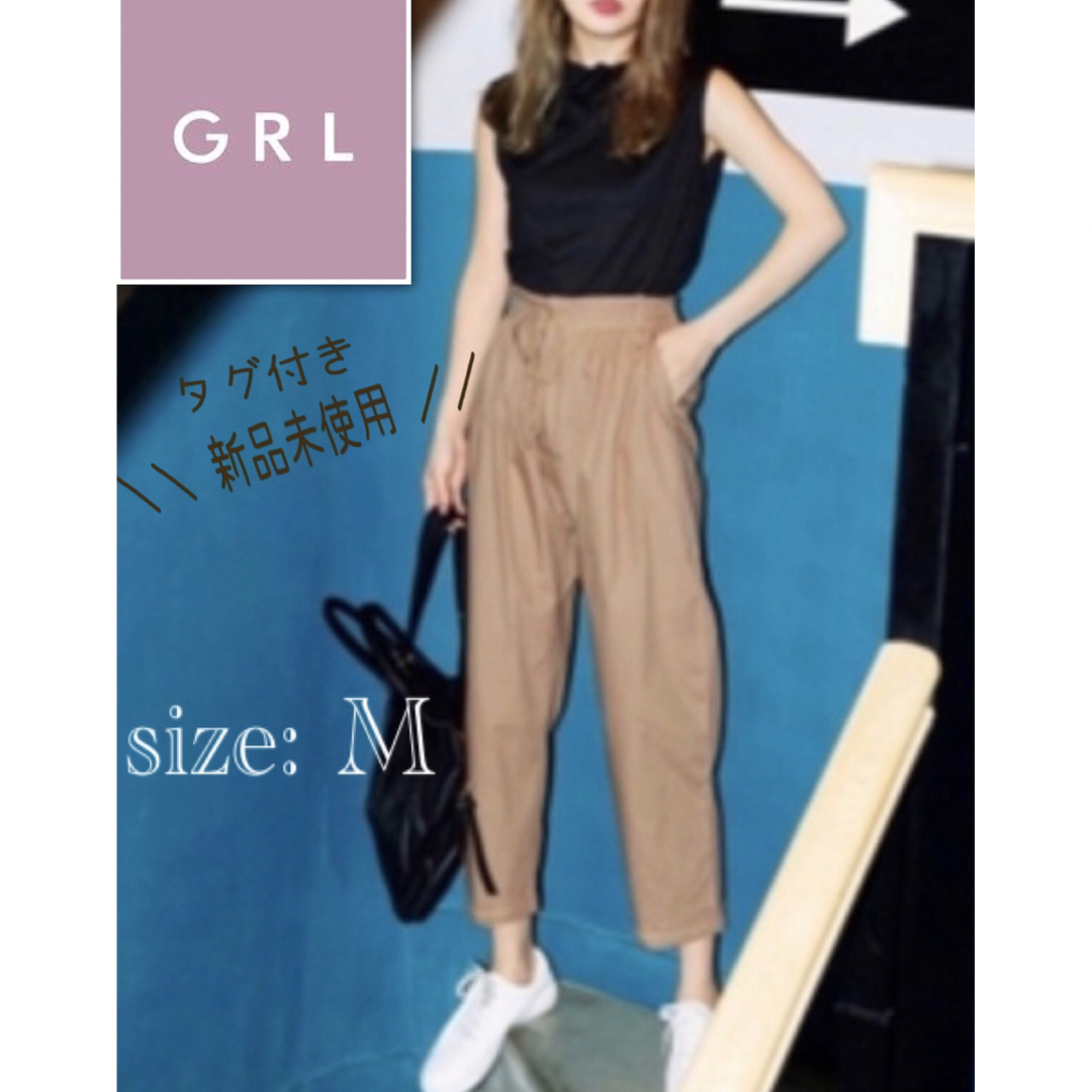 GRL(グレイル)の＊ 新品　タグ付　GRL グレイル　セットアップ　M  パンツ　ノースリーブ レディースのレディース その他(セット/コーデ)の商品写真