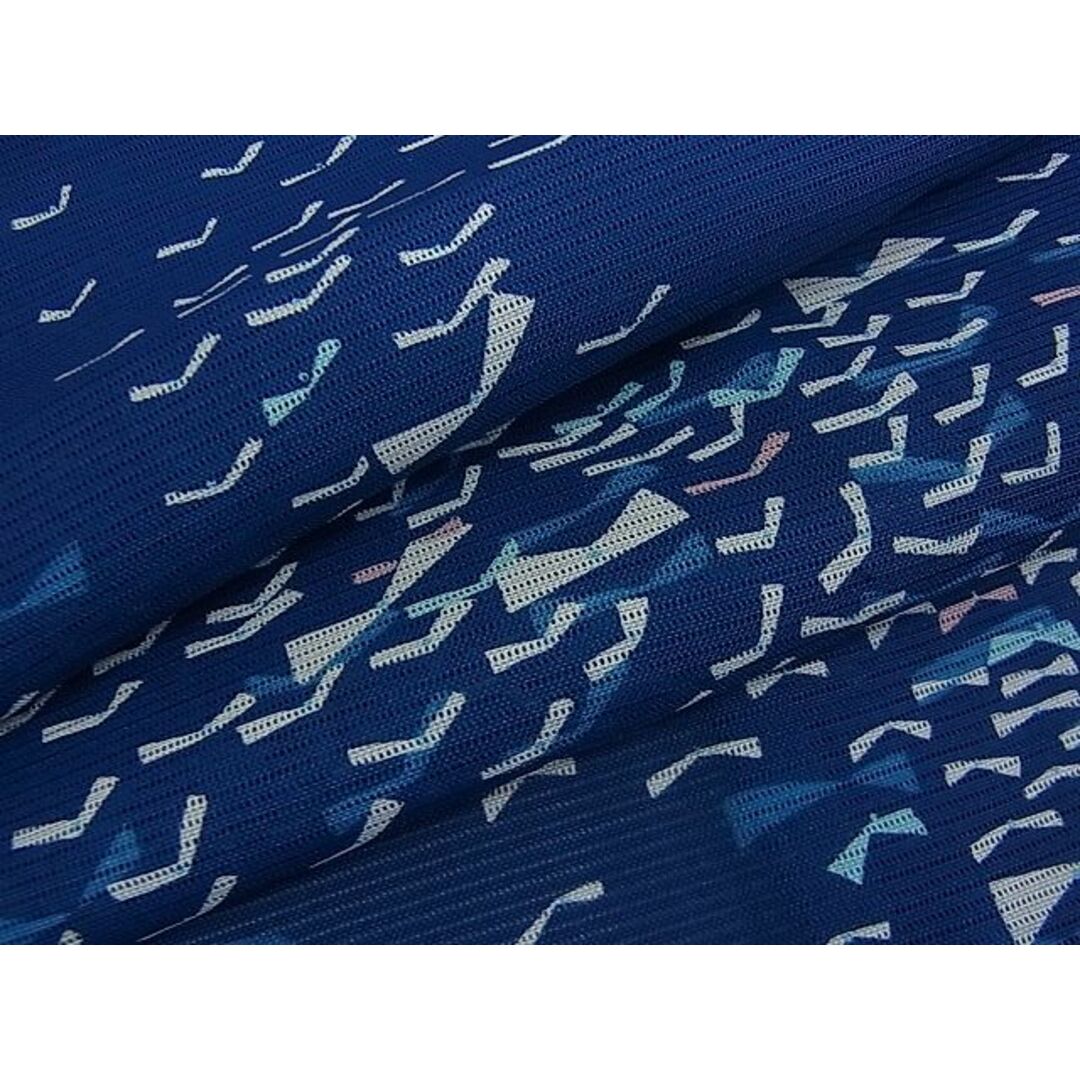 平和屋川間店■夏物　小紋　絽　飛鳥文　洗える着物　yc7526 レディースの水着/浴衣(着物)の商品写真