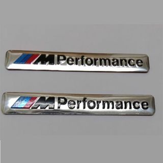 ビーエムダブリュー(BMW)のBMW M PERFORMANCE ステッカー シルバー　２枚セット(車外アクセサリ)