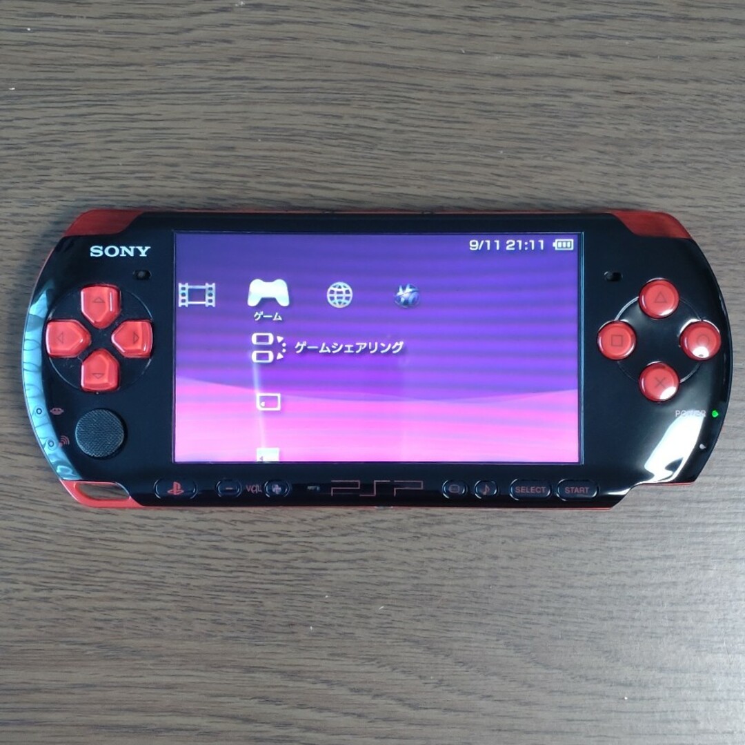 SONY PSP 3000 レッド メモステ64GB新品付属