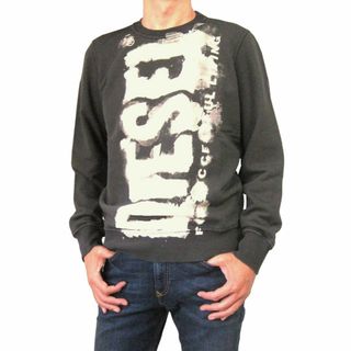 ディーゼル(DIESEL)のDIESEL ウォータープリント トレーナー XXLサイズ S-GINN-E5(スウェット)