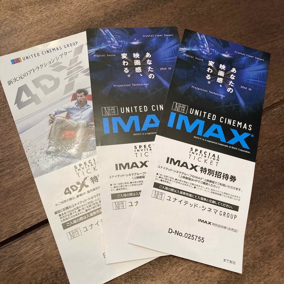 109シネマ 特別招待券 IMAX 4DX 対応 - その他