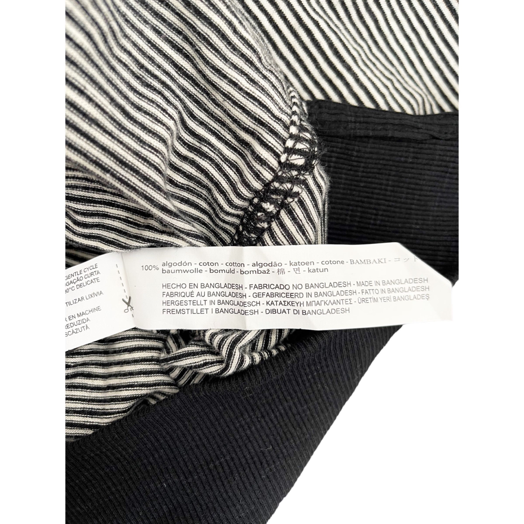 ZARA(ザラ)のZARA ザラ ボーダー長袖トップSサイズ(ゆったりめ) レディースのトップス(カットソー(長袖/七分))の商品写真