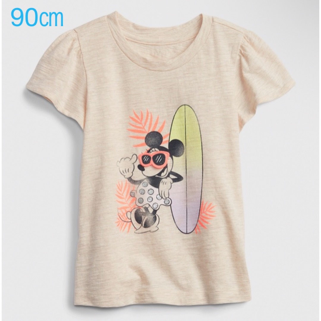 babyGAP(ベビーギャップ)の『新品』babyGAP×Disney 半袖Tシャツ 90㎝ キッズ/ベビー/マタニティのキッズ服女の子用(90cm~)(Tシャツ/カットソー)の商品写真