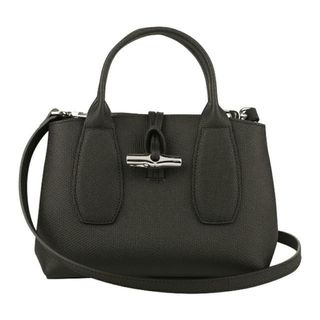 ロンシャン(LONGCHAMP)の新品 ロンシャン LONGCHAMP ハンドバッグ ロゾ トップハンドルバッグ Sサイズ ノワール(ハンドバッグ)