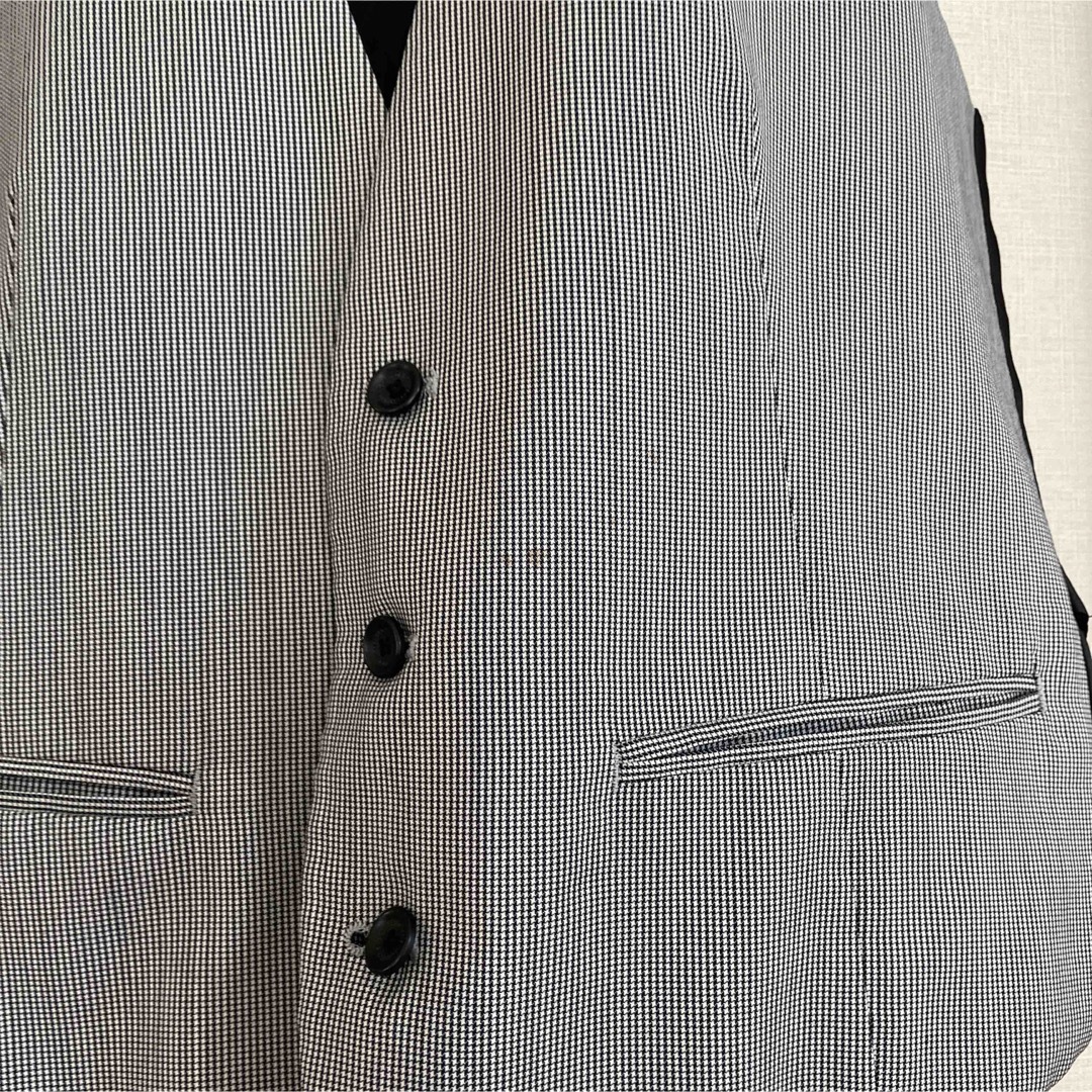 メンズ　スーツベスト　チェック柄 メンズのスーツ(スーツベスト)の商品写真