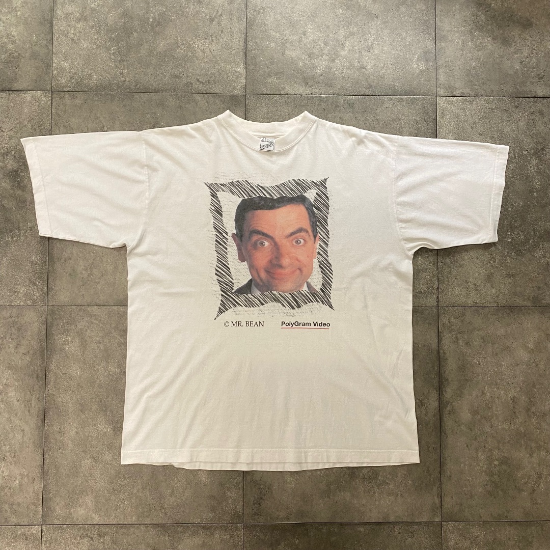 90s Mr.bean ミスタービーン tシャツ XL ホワイト