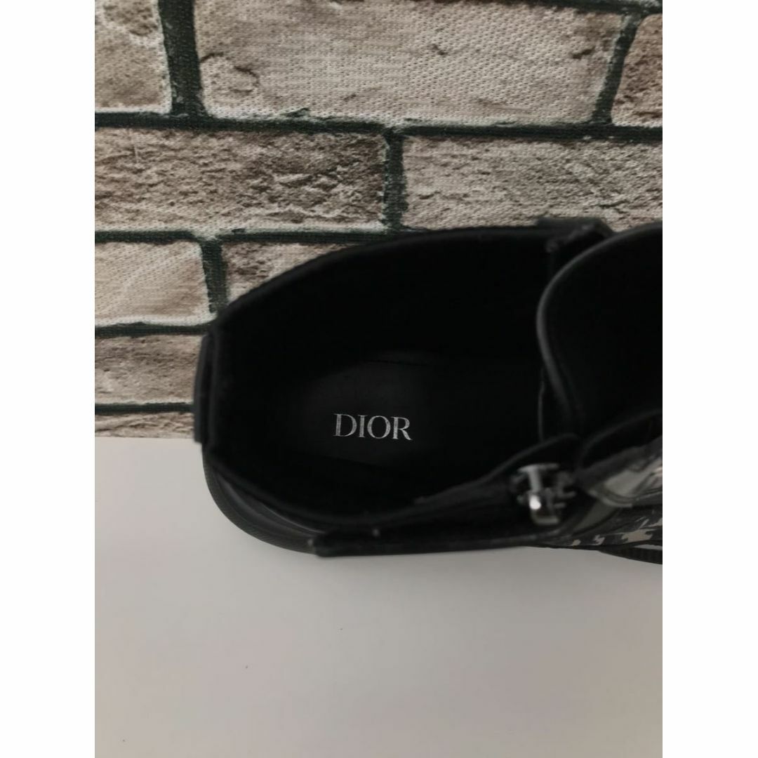 DIOR HOMME(ディオールオム)のDIOR ディオール☆オブリーク柄切替ミッドトップレザーコンバットブーツ メンズの靴/シューズ(ブーツ)の商品写真