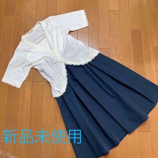 ショコラフィネローブ(chocol raffine robe)のショコラフィネローブのスカートと半袖カーデのアンサンブルのセット(カーディガン)