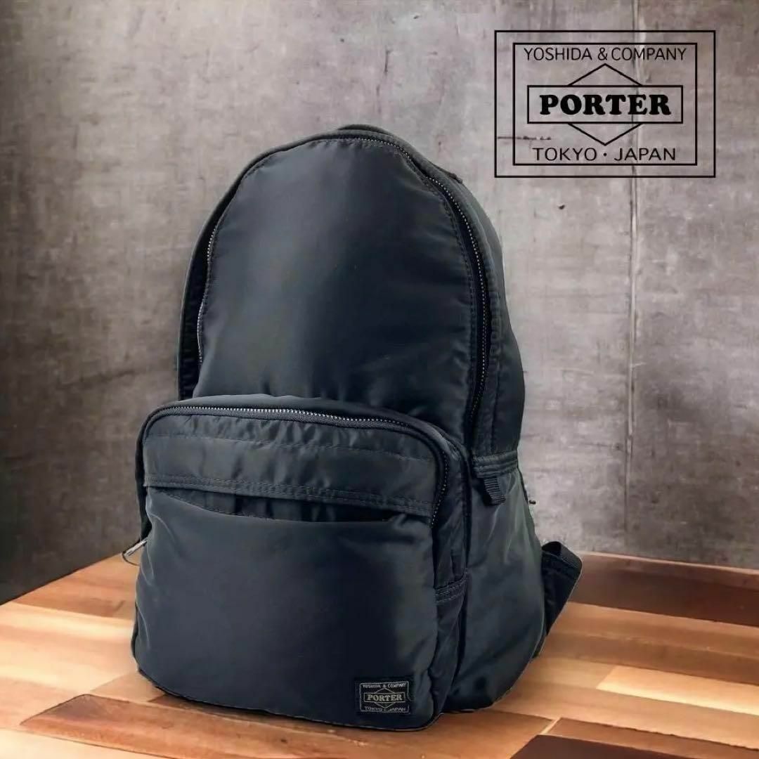 美品】PORTER ポーター タンカー リュックサック 黒の+inforsante.fr