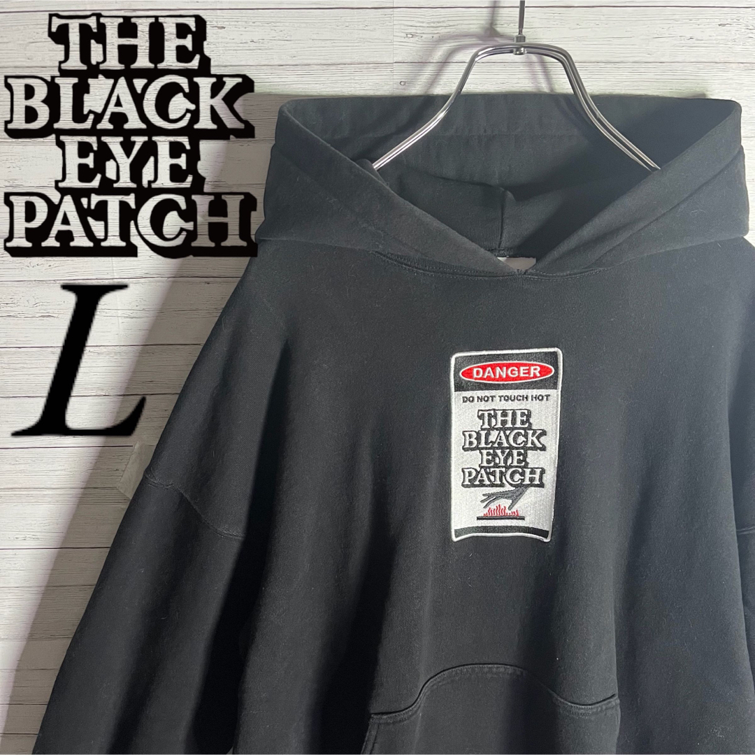 即完売品】ブラックアイパッチ センター刺繍ロゴ 入手困難 人気カラー