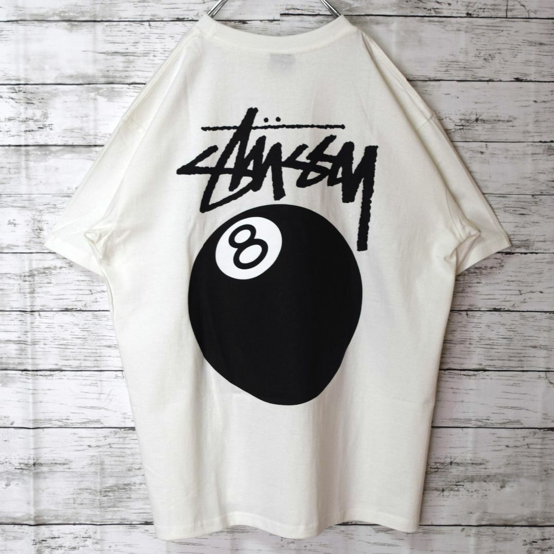【ステューシー】正規・新品タグ　8ボール　ホワイト　XL　Tシャツ