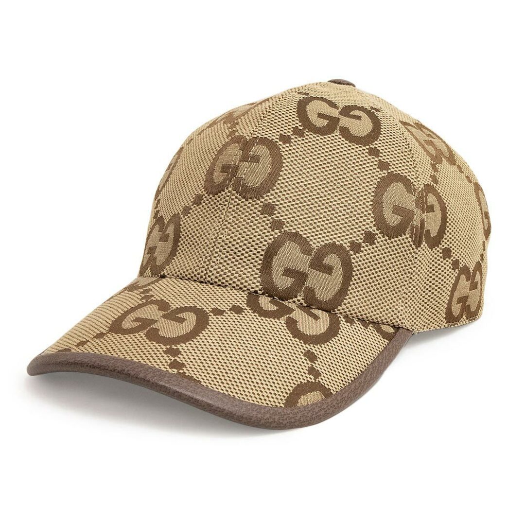 グッチ ベースボールキャップ 帽子 ハット ジャンボGGキャンバス レザー ブラウン 茶 #XL 681264 箱付 GUCCI（新品・未使用品） |  フリマアプリ ラクマ