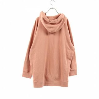 マックスマーラ(Max Mara)のADITO プルオーバーパーカー ロゴ コーラルピンク ブラウン(パーカー)