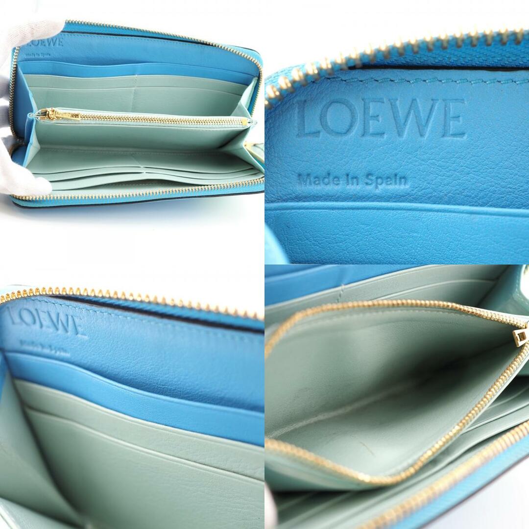 ロエベ LOEWE 長財布
 アナグラム ライトブルー