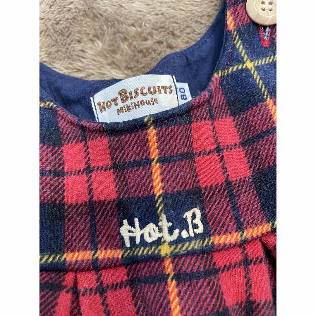 HOT BISCUITS(ホットビスケッツ)のミキハウス　ワンピース キッズ/ベビー/マタニティのキッズ服女の子用(90cm~)(ワンピース)の商品写真