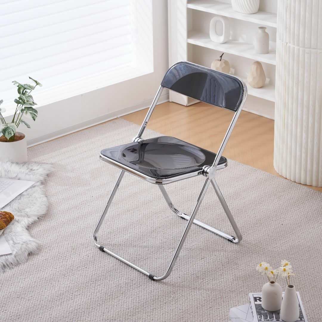 クリアチェア パイプ椅子 クリア 椅子 チェア 透明椅子 デザインチェア