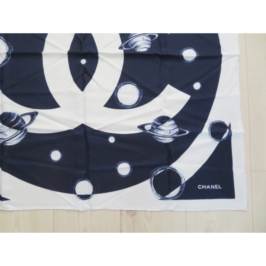 CHANEL - T09 シャネル ココマーク 宇宙 シルク 大判スカーフの通販 by