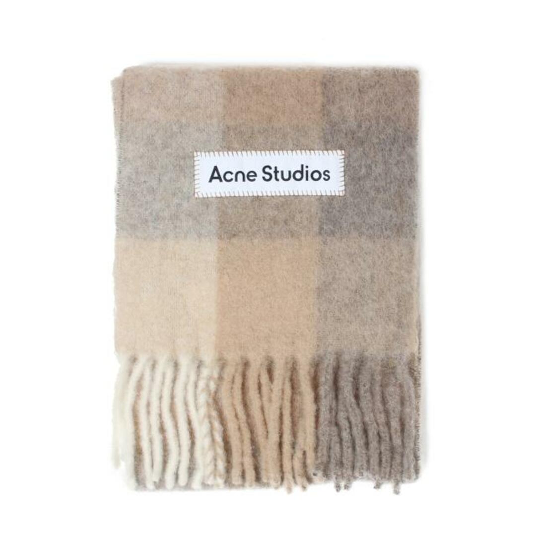 【新品未使用】 Acne Studios アクネストゥディオズ マフラー MOHAIR CHECKED SCARF モヘアチェックスカーフ アルパカ CA0084 【WHITE/BEIGE】