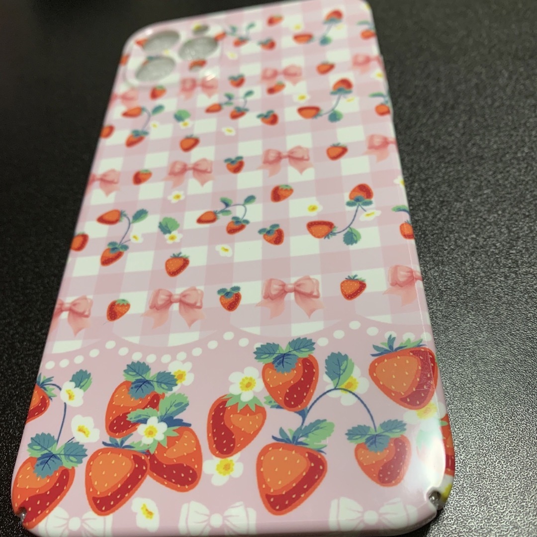 ロリータ　苺　リボン　ピンク　iPhone 11 pro  Max ケース スマホ/家電/カメラのスマホアクセサリー(iPhoneケース)の商品写真
