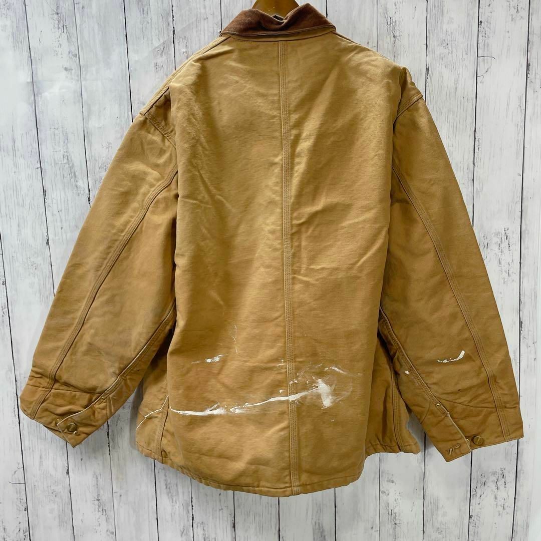 carhartt(カーハート)のカーハート　サイズＸＬ　80年代　星タグ　キャメルカラー　カバーオールメンズ古着 メンズのジャケット/アウター(ブルゾン)の商品写真