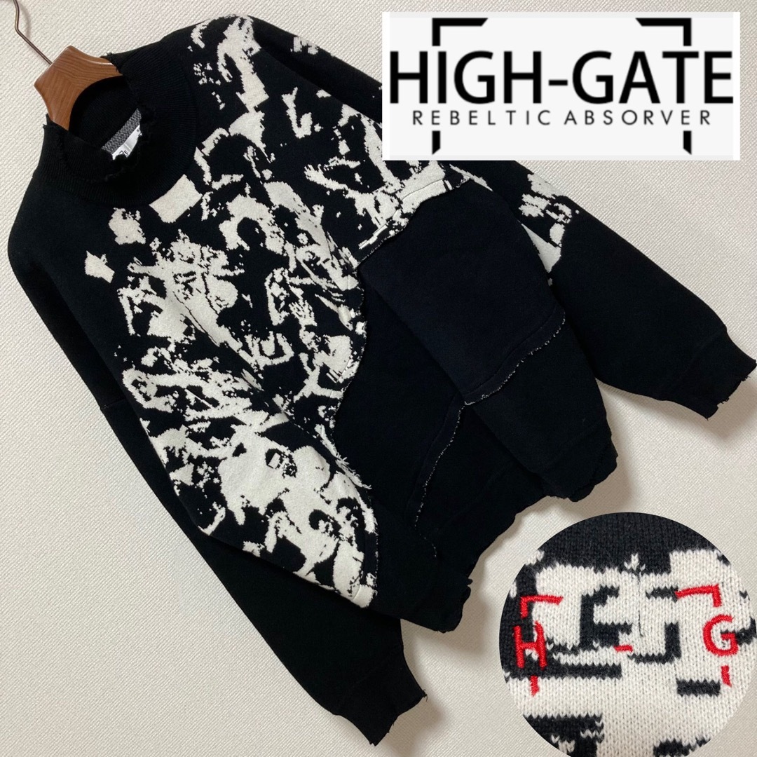 HIGH-GATE ハイゲート■ダメージ加工 ビッグシルエット ニット セーター