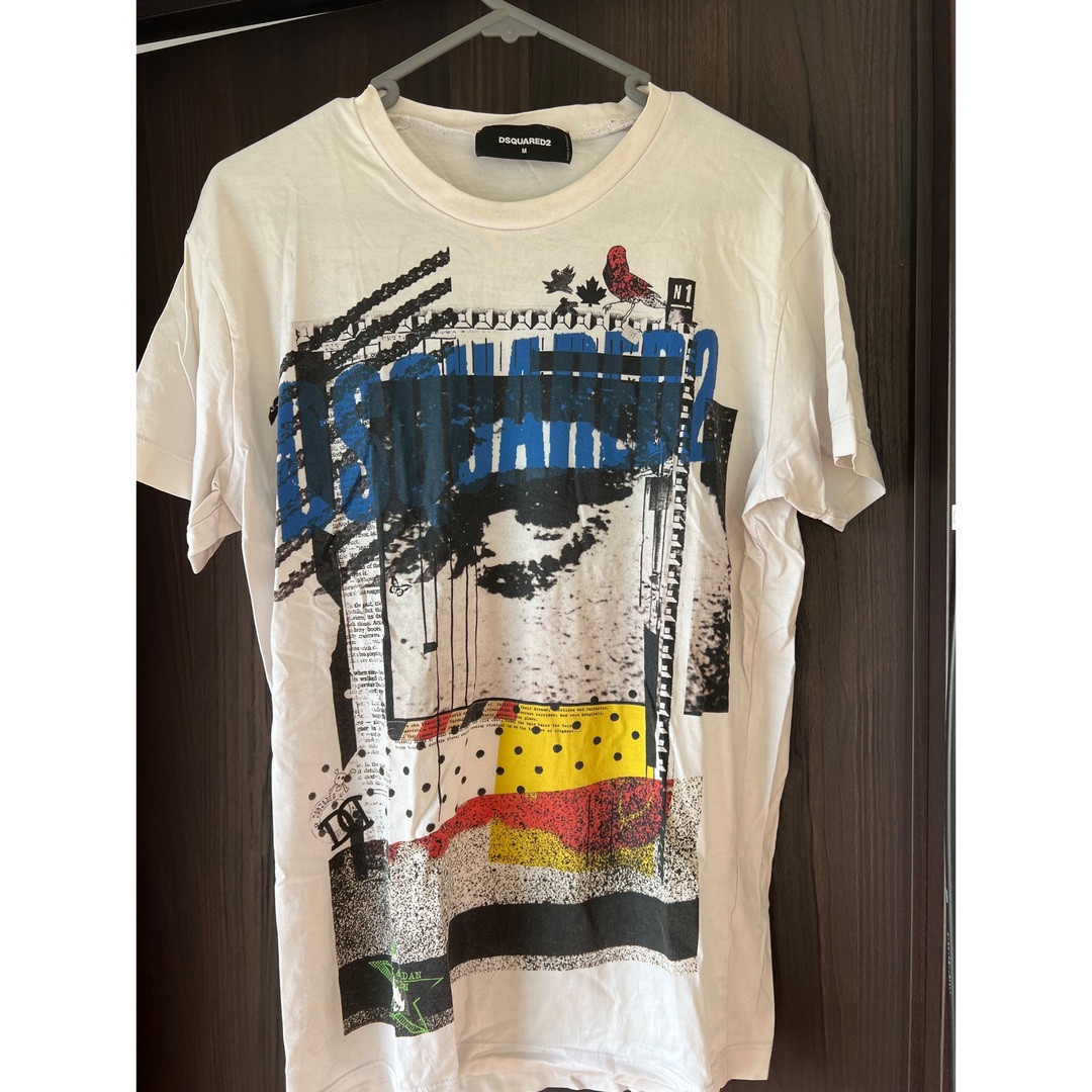 【極美品】DSQUARED2 M メンズ　tシャツ　ネオンイエロー