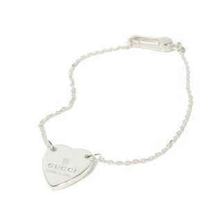 グッチ(Gucci)の【新品未使用】 GUCCI グッチ ブレスレット TRADEMARK ENGRAVED HEART IN STERLING SILVER 223513J8400 【18/STERLING SILVER】(ブレスレット/バングル)