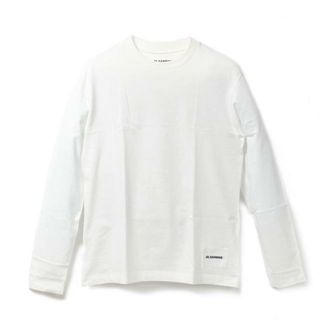 【新品未使用】 JIL SANDER ジルサンダー Tシャツ ロンT 長袖 T-SHIRT 1PCS コットン J40GC0002J45048  【Mサイズ/WHITE】