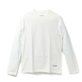 【新品未使用】 JIL SANDER ジルサンダー Tシャツ ロンT 長袖 T-SHIRT 1PCS コットン J40GC0002J45048  【XSサイズ/WHITE】