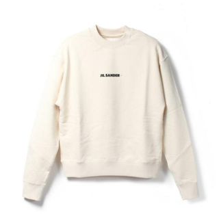 ジルサンダー(Jil Sander)の【新品未使用】 JIL SANDER ジルサンダー スウェット 長袖 Logo Sweatshirt ロゴスウェットショート コットン J40GU0001J20010 【Lサイズ/DUNE】(トレーナー/スウェット)