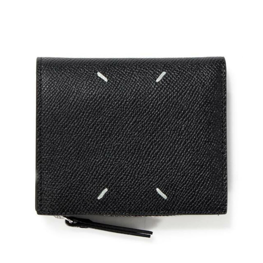 【新品未使用】 Maison Margiela メゾン マルジェラ 二つ折り財布 Four stitches wallet フォースティッチズウォレット レザー SA1UI0020P4745 【BLACK】牛革100％裏側