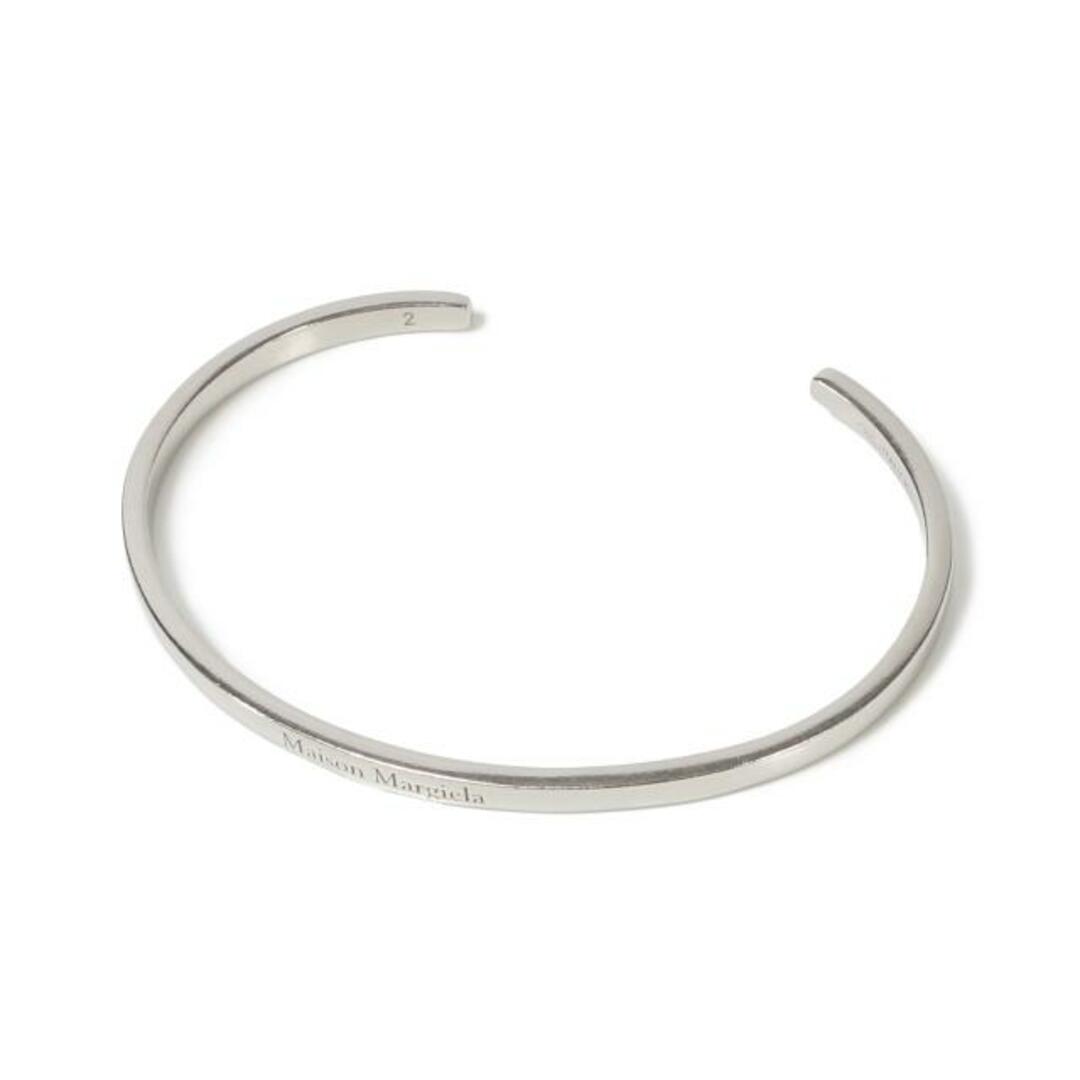 【新品未使用】 Maison Margiela メゾン マルジェラ ブレスレット アクセサリー Logo cuff ロゴカフ シルバー SM1UY0064SV0158 【02/PALLADIO BURATTATO】