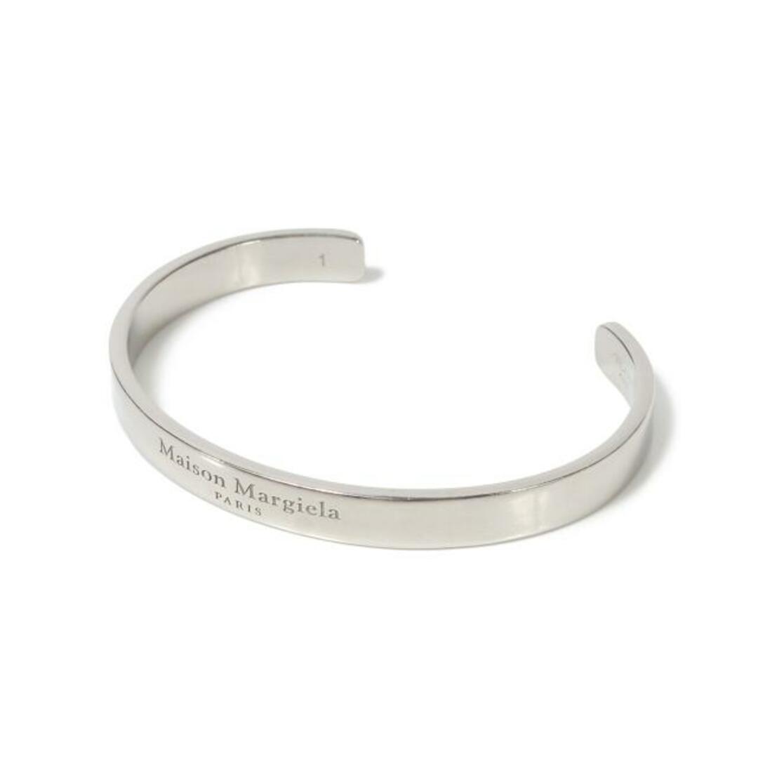 【新品未使用】 Maison Margiela メゾン マルジェラ ブレスレット アクセサリー Logo cuff ロゴカフ シルバー SM1UY0066SV0158 【01/PALLADIO BURATTATO】