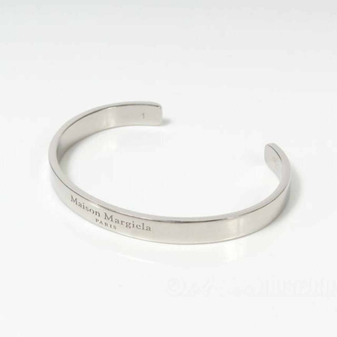 【新品未使用】 Maison Margiela メゾン マルジェラ ブレスレット アクセサリー Logo cuff ロゴカフ シルバー SM1UY0066SV0158 【01/PALLADIO BURATTATO】