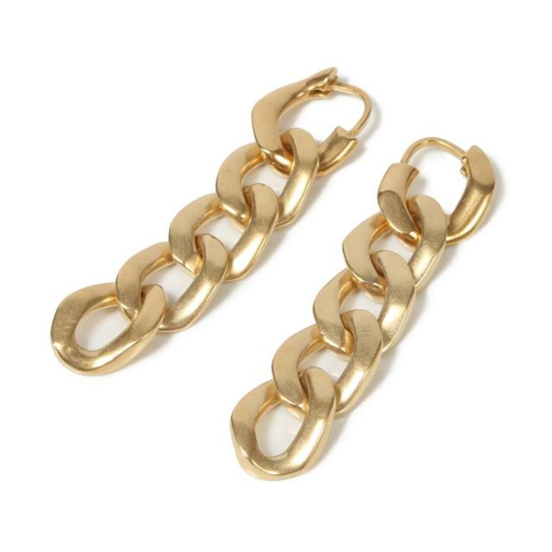 【新品未使用】 Maison Margiela メゾン マルジェラ ピアス アクセサリー Logo Earring ロゴイヤリング シルバー SM3VG0025S12960 【YELLOW GOLD PLATING BURATTATO】